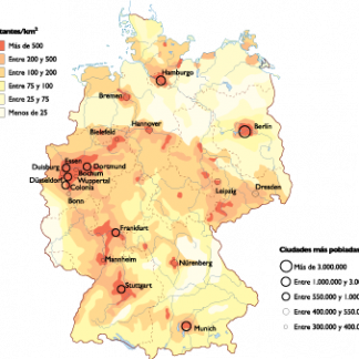 Germany Population map
