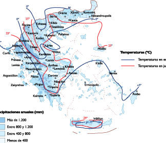 Greece Climate map