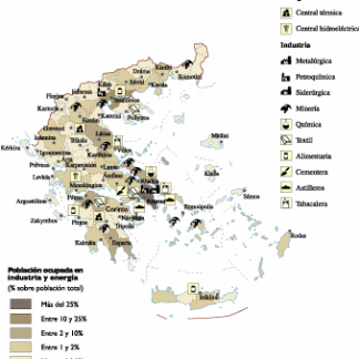 Greece Economic map