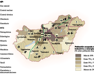 Hungary Economic map