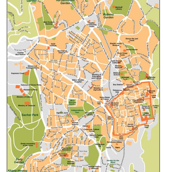 Jerusalem Vector Map