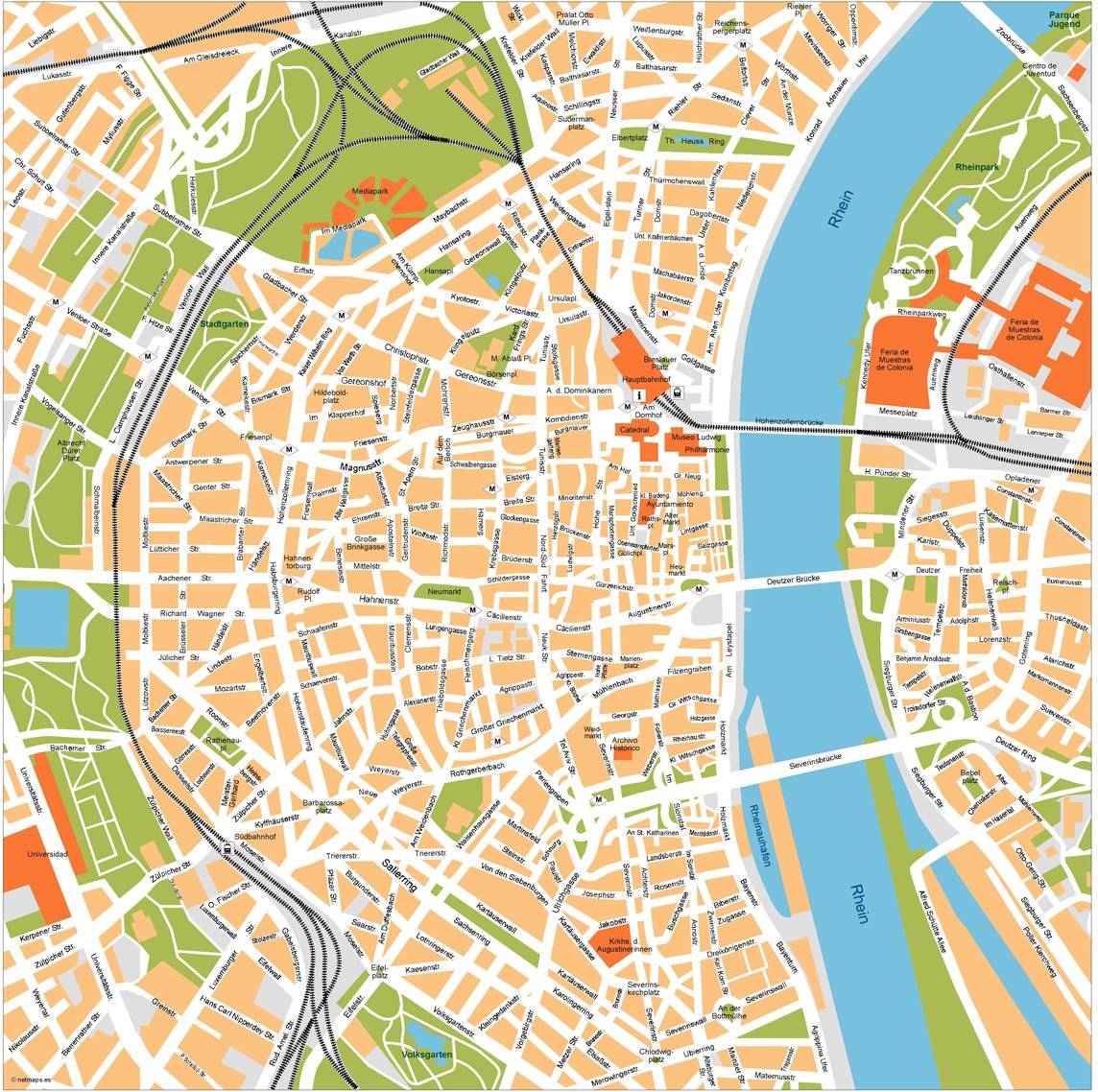 Koln Vector Map