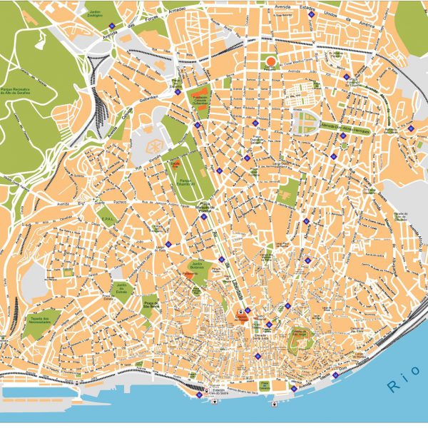 Lisboa Vector Map