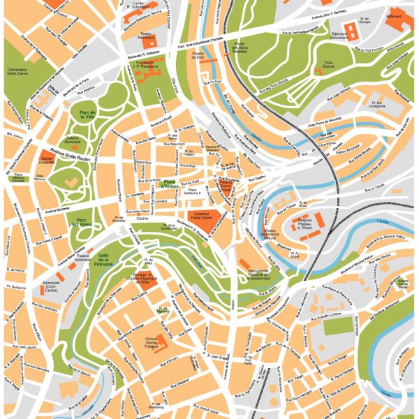 Luxembourg Vector Map