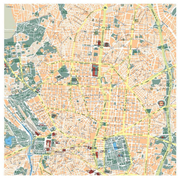 Madrid Vector Map