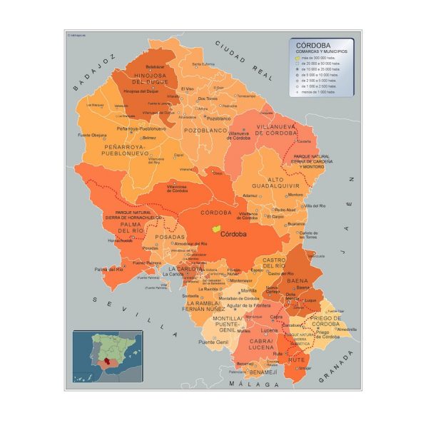 Mapa Municipios Cordoba