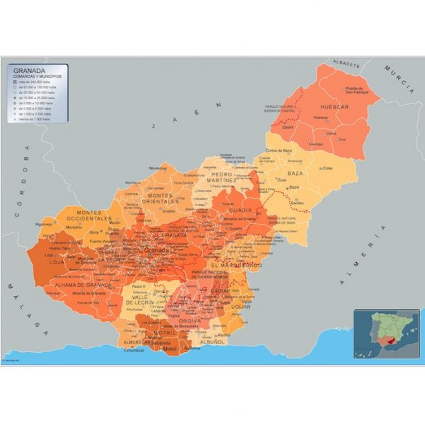 Mapa Municipios Granada