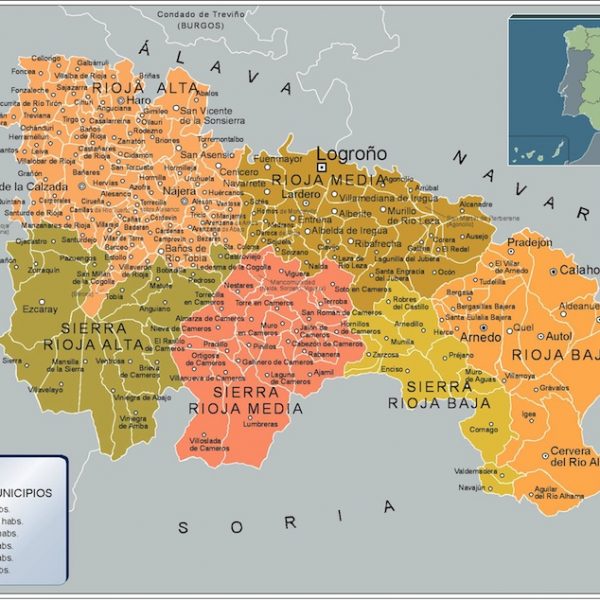 Mapa Municipios La Rioja