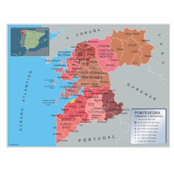Mapa Municipios Pontevedra