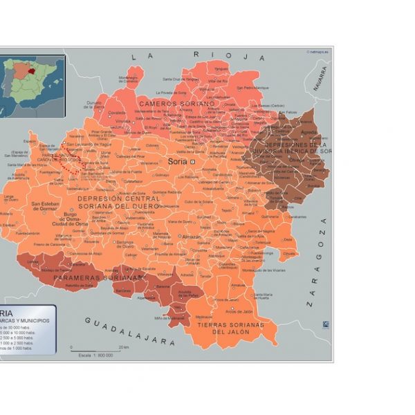 Mapa Municipios Soria