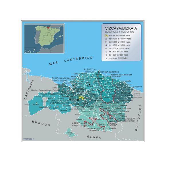 Mapa Municipios Vizcaya