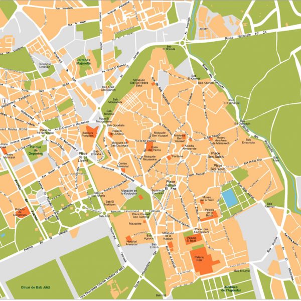 Marrakech Vector Map
