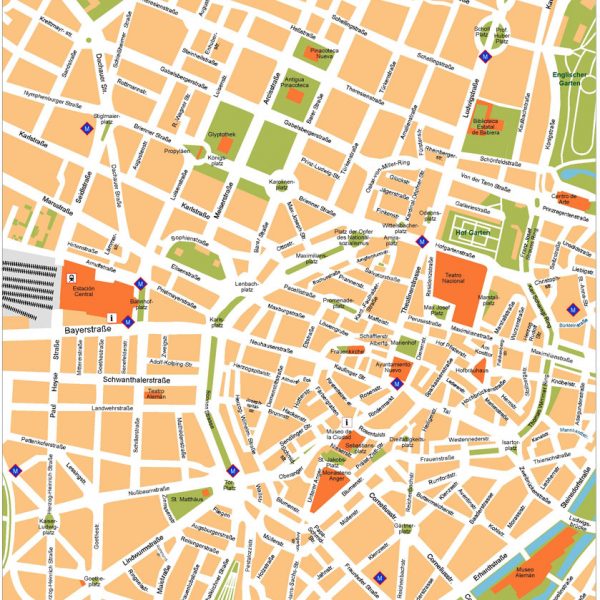 Munchen Vector Map