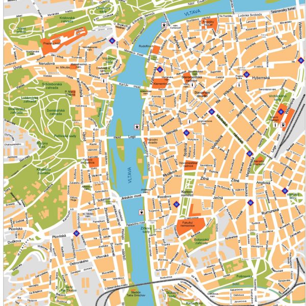 Praga Vector Map