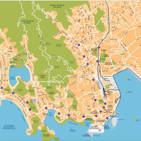Rio De Janeiro Vector Map