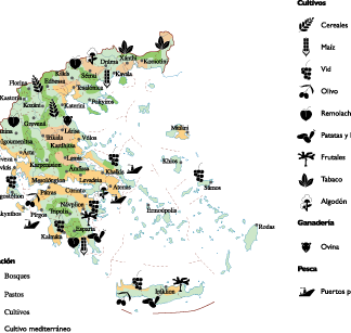 Greece Land Use map