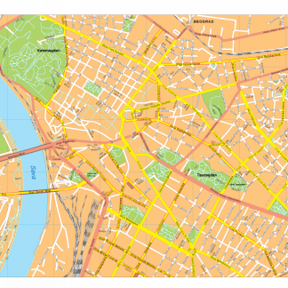 Beograd Vector EPS Map