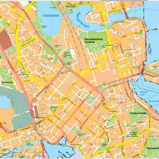 Helsinki Vector EPS Map