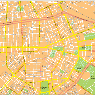 Sofia Vector EPS Map